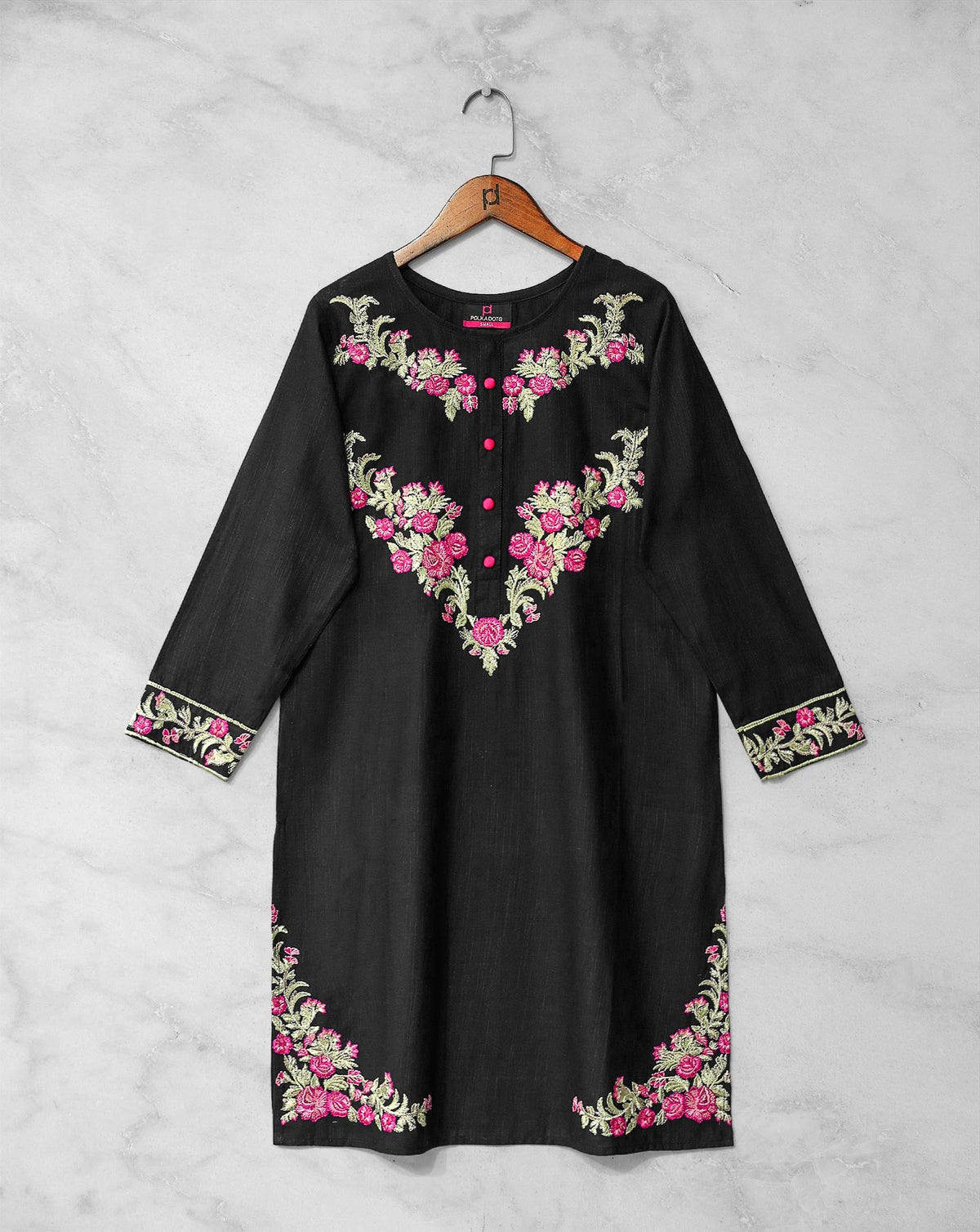 | KHADDAR EMBROIDERED KURTI |