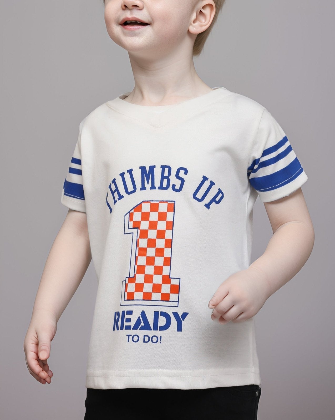 BOYS PRINTED T-SHIRT - Polkadots - 11680AY-072867 - BOYS PRINTED T-SHIRT