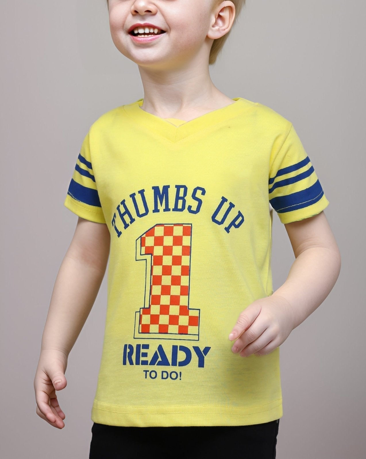 BOYS PRINTED T-SHIRT - Polkadots - 11680AY-215471 - BOYS PRINTED T-SHIRT