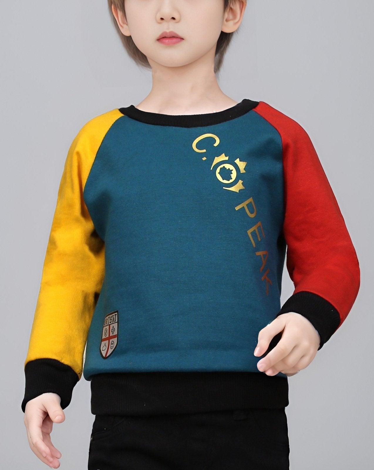 BOYS SWEAT SHIRT - Polkadots - 12998ZJ - 203298 - BOYS SWEAT SHIRT