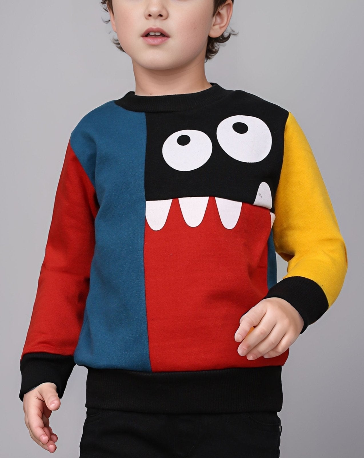 BOYS SWEAT SHIRT - Polkadots - 12996ZJ - 203278 - BOYS SWEAT SHIRT