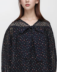 BROCHE PRINTED TOP - Polkadots - 13794HG - 218644 - BROCHE PRINTED TOP