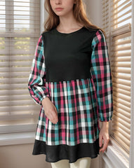 CHECKERED TOP - Polkadots - 13300HG - 209287 - CHECKERED TOP