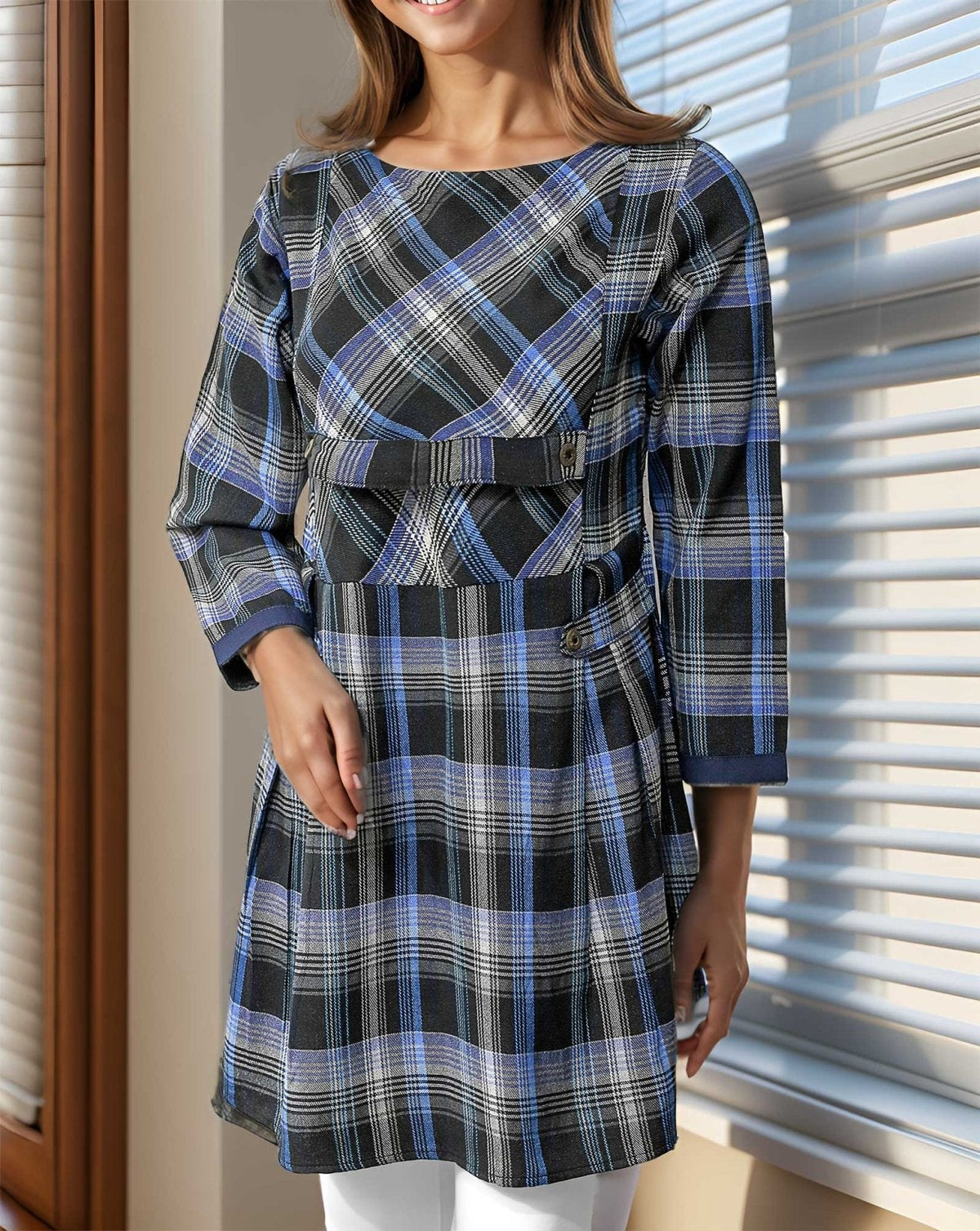 CHECKERED TOP - Polkadots - 11353HG3 - 200990 - CHECKERED TOP