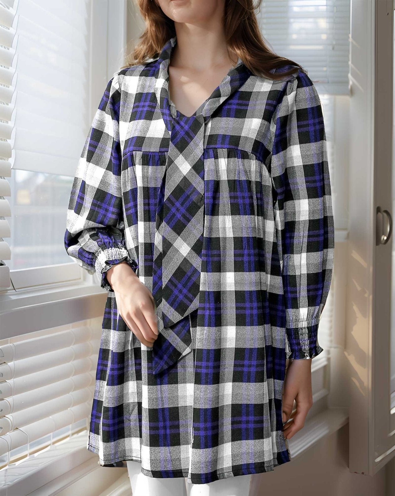 CHECKERED TOP - Polkadots - 12178HG2 - 200591 - CHECKERED TOP