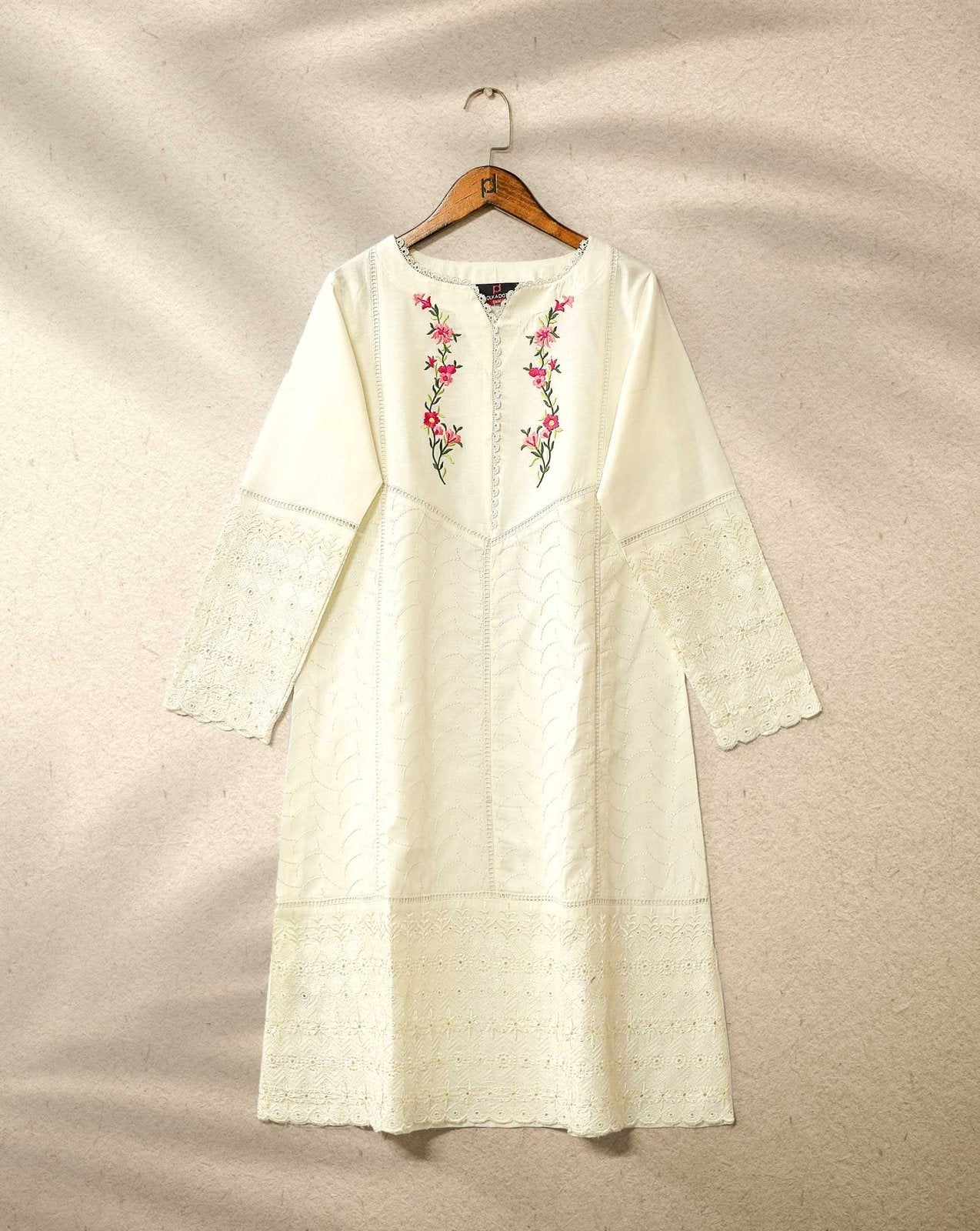 | CHIKANKARI KURTI | - Polkadots - 12810PD - 197618 - | CHIKANKARI KURTI |