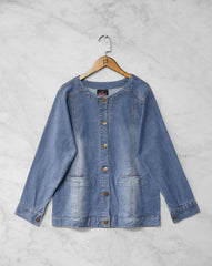 DENIM JACKET - Polkadots - 12938MN - 201317 - DENIM JACKET