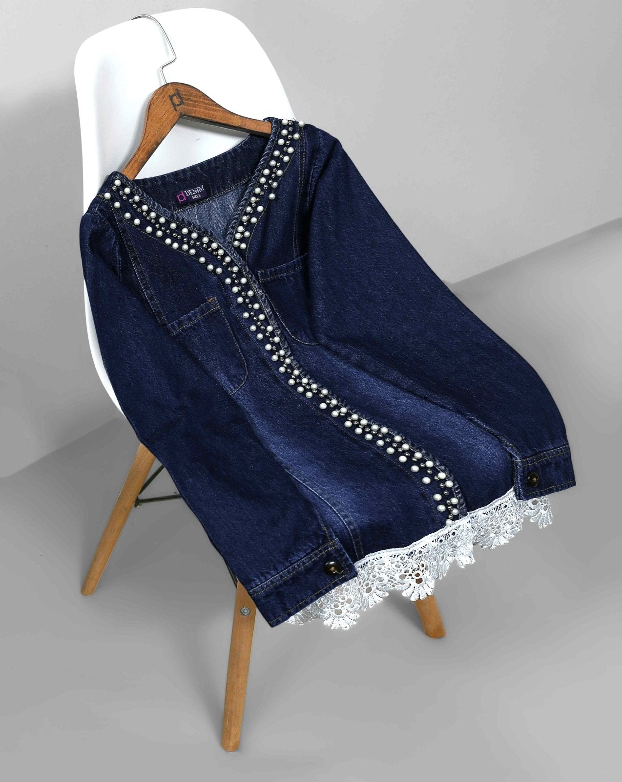 DENIM JACKET - Polkadots - 12240DZ - 085161 - DENIM JACKET