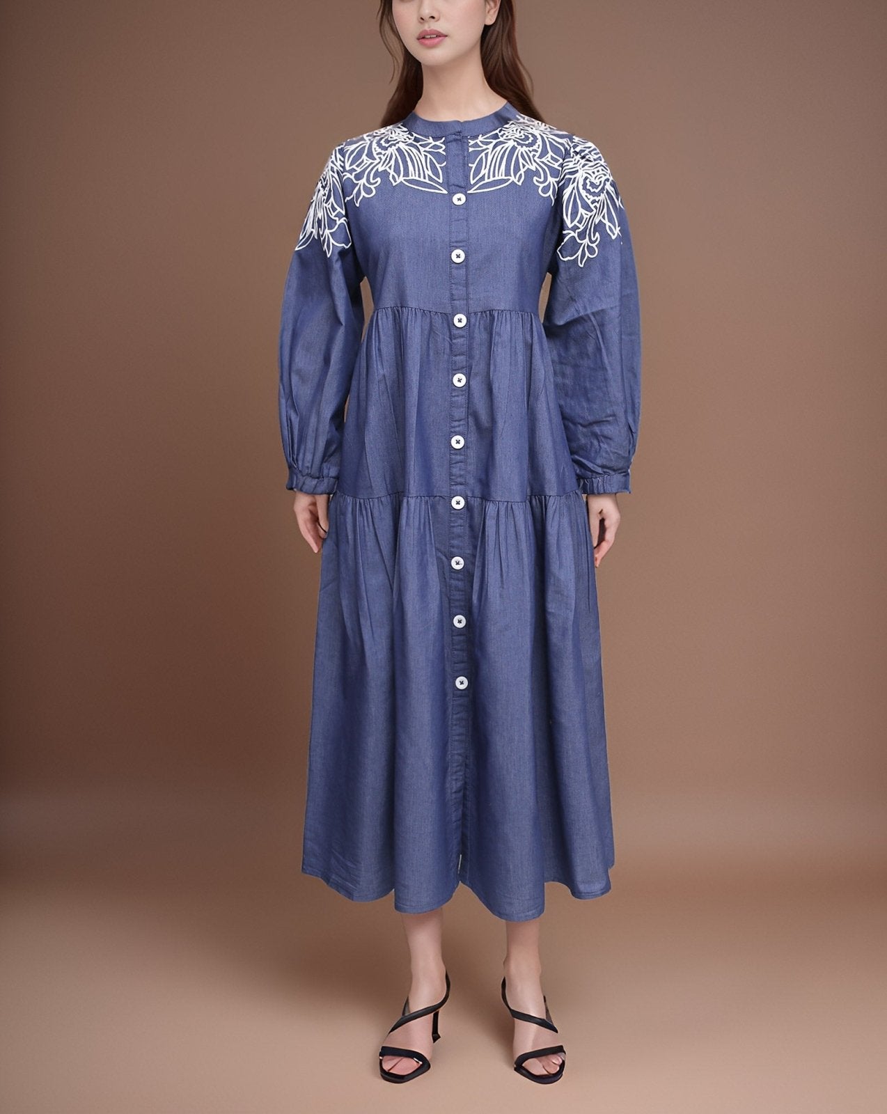 DENIM MAXI (MINOR FAULT) - Polkadots - 13803HG - 218876 - DENIM MAXI (MINOR FAULT)