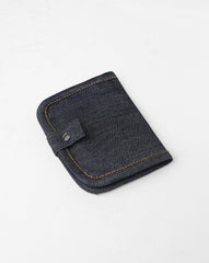 DENIM MINIMALIST WALLET - Polkadots - 13709PD - 217210 - DENIM MINIMALIST WALLET