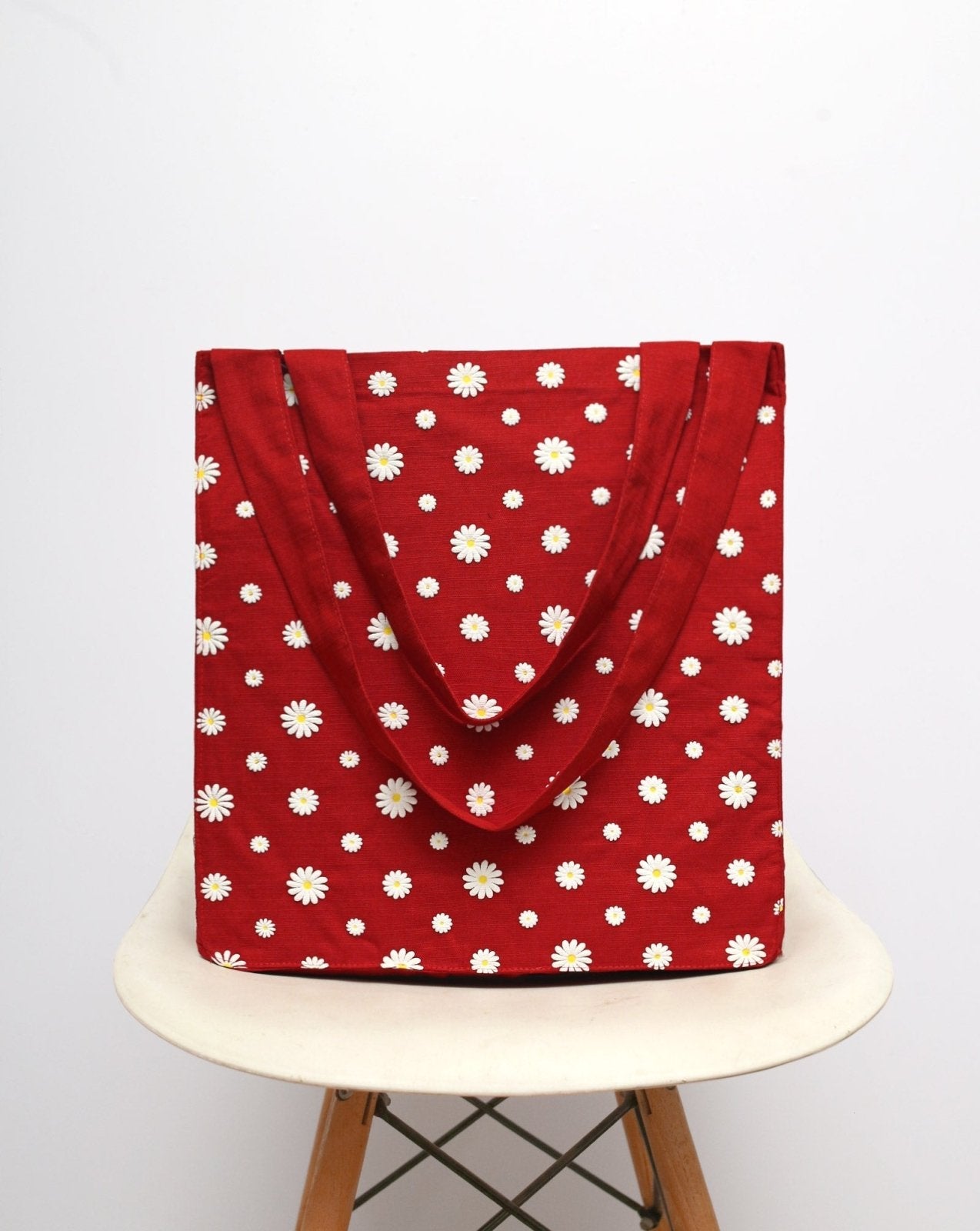 EMBOSSED PRINTED TOTE BAG - Polkadots - 13857RF - 219817 - EMBOSSED PRINTED TOTE BAG