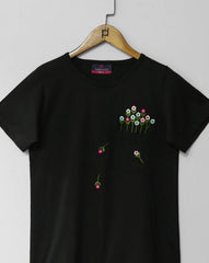 EMBROIDERED T SHIRT - Polkadots - 13630HG - 216591 - EMBROIDERED T SHIRT