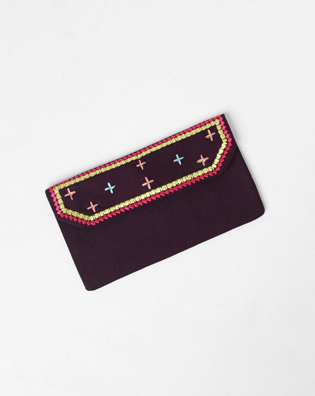 EMBROIDERED WALLET - Polkadots - 13890PD - 220278 - EMBROIDERED WALLET