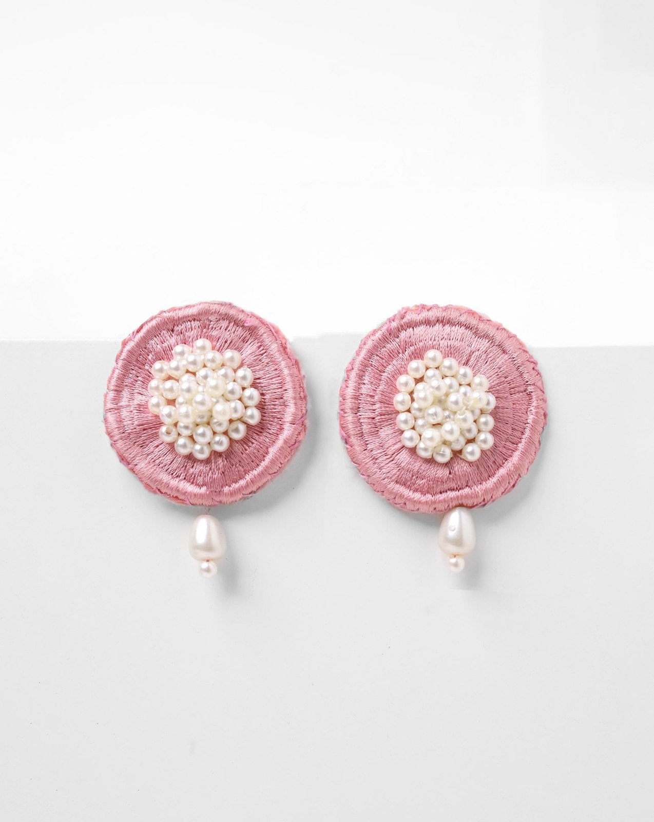 | FABRIC EARINGS | - Polkadots - 14313RF - 226094 - | FABRIC EARINGS |