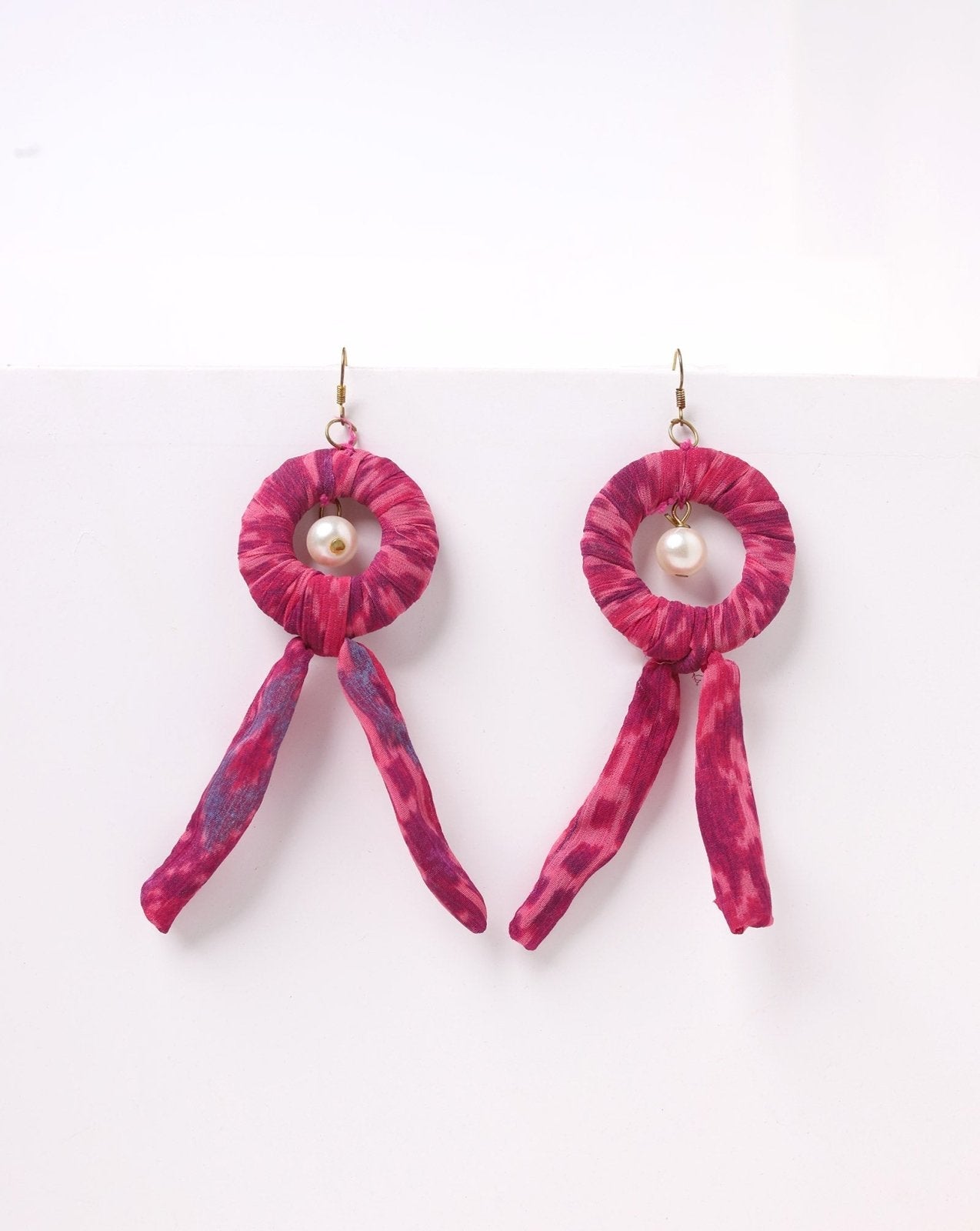 | FABRIC EARINGS | - Polkadots - 14281RF - 225630 - | FABRIC EARINGS |