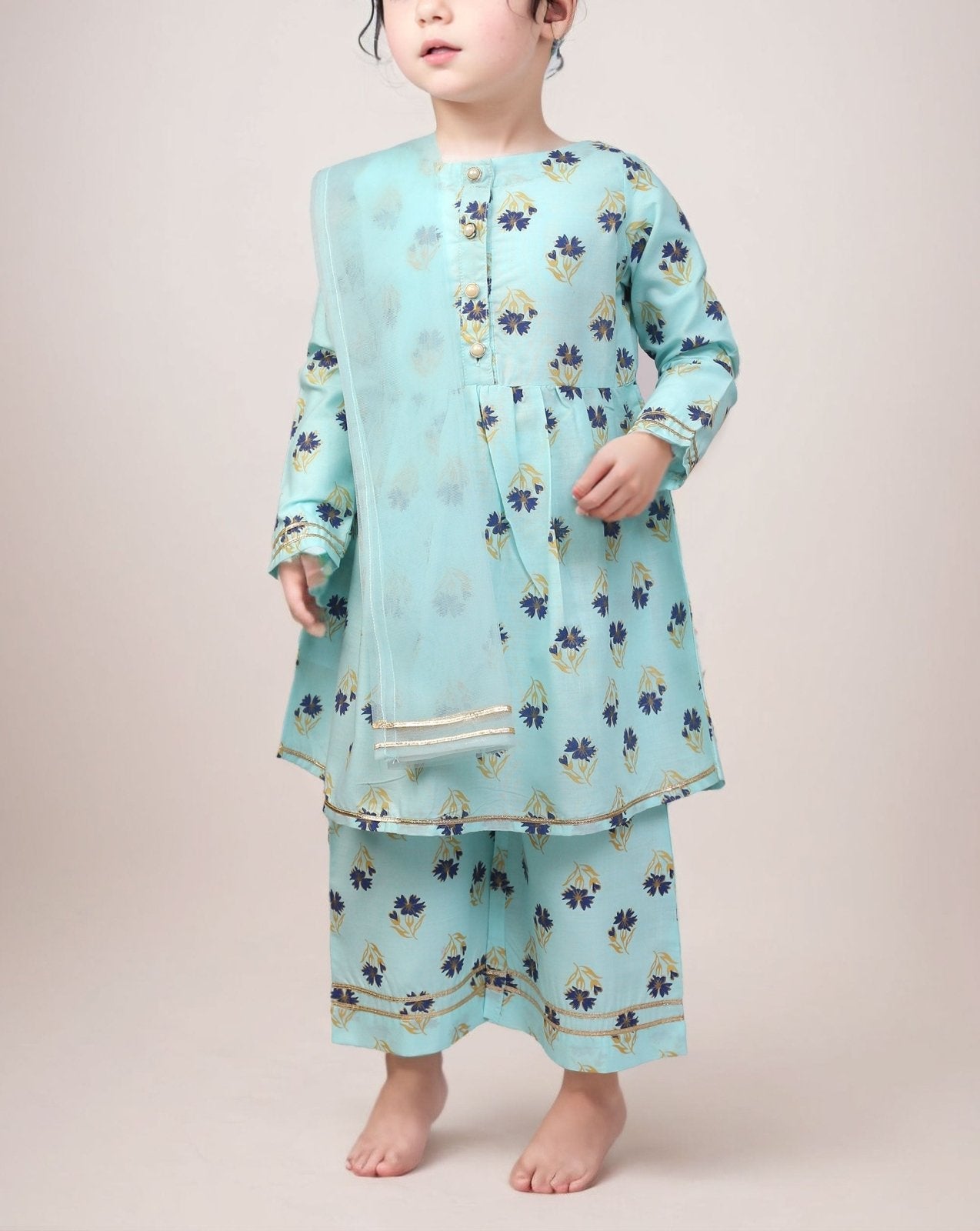 GIRLS 3 PIECE SUIT - Polkadots - 13608MN-216215 - GIRLS 3 PIECE SUIT