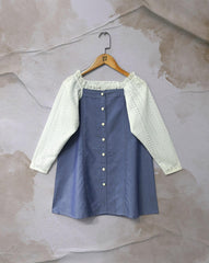 GIRLS DENIM TOP - Polkadots - 13782MN - 218262 - GIRLS DENIM TOP