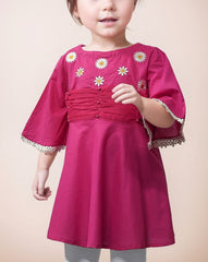 | GIRLS EMBROIDERED KURTI | - Polkadots - 10617HG-051396 - | GIRLS EMBROIDERED KURTI |