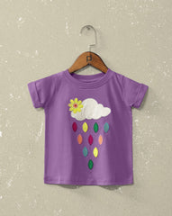 GIRLS EMBROIDERED T-SHIRT - Polkadots - 11008HG-058910 - GIRLS EMBROIDERED T-SHIRT