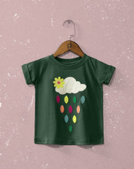 GIRLS EMBROIDERED T-SHIRT - Polkadots - 11008HG-203260 - GIRLS EMBROIDERED T-SHIRT