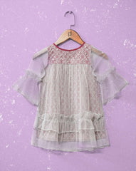 GIRLS NET TOP - Polkadots - 10086AY-195109 - GIRLS NET TOP