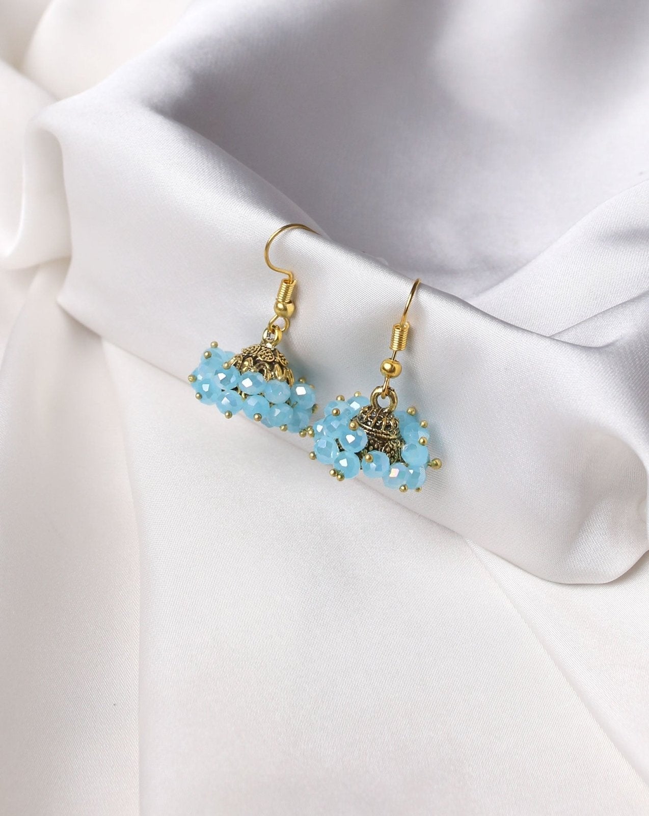 JHUMKA EARINGS - Polkadots - 14190NJ - 224194 - JHUMKA EARINGS