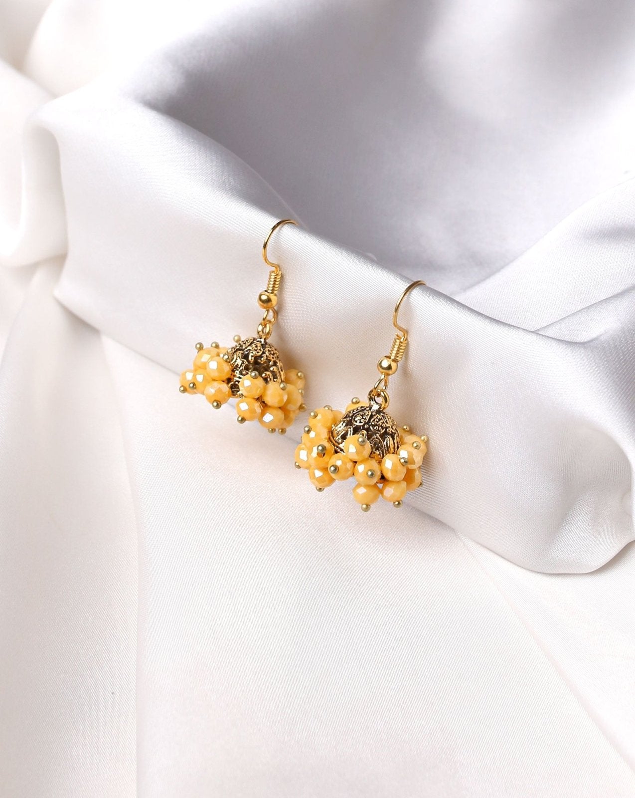 JHUMKA EARINGS - Polkadots - 14190NJ - 224199 - JHUMKA EARINGS