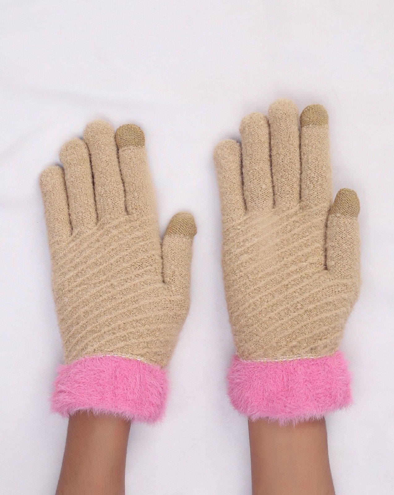 JUNIOR WOOLEN GLOVES - Polkadots - 14141LIC - 223746 - JUNIOR WOOLEN GLOVES