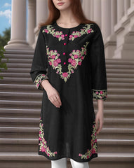 | KHADDAR EMBROIDERED KURTI | - Polkadots - 13069AMY - 204943 - | KHADDAR EMBROIDERED KURTI |