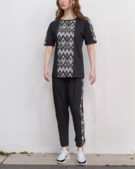 LOUNGEWEAR CO-ORD SET - Polkadots - 13642PD-216941 - LOUNGEWEAR CO-ORD SET