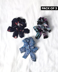 | PACK OF 3 PLAIN SCRUNCHIES | - Polkadots - 12626RFPACK16-213934 - | PACK OF 3 PLAIN SCRUNCHIES |