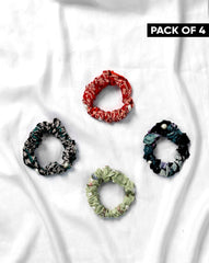 | PACK OF 4 PRINTED SCRUNCHIES | - Polkadots - 12774RFPack5-215688 - | PACK OF 4 PRINTED SCRUNCHIES |