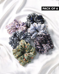 | PACK OF 6 PRINTED SCRUNCHIES | - Polkadots - 12645RFPack16 - 217928 - | PACK OF 6 PRINTED SCRUNCHIES |