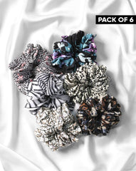 | PACK OF 6 PRINTED SCRUNCHIES | - Polkadots - 12645RFPack15 - 217927 - | PACK OF 6 PRINTED SCRUNCHIES |