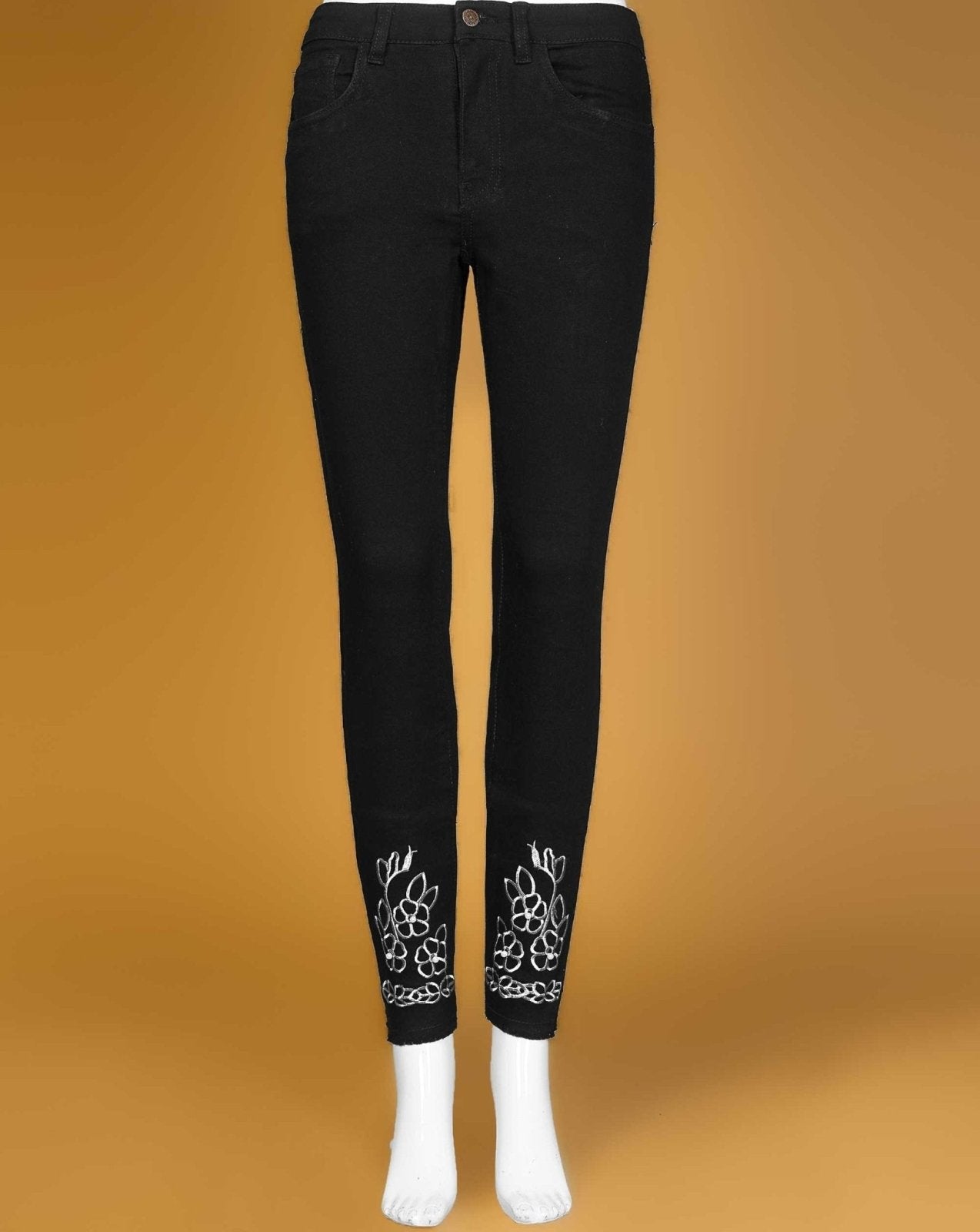 EMBROIDERED JEANS - Polkadots - 11210ZJ-062966 - EMBROIDERED JEANS