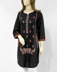 KHADDAR EMBROIDERED KURTI - Polkadots - 13068AMY-204934 - KHADDAR EMBROIDERED KURTI