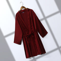 SILK ROBE - Polkadots - 11180GL-062355 - SILK ROBE - Polkadots