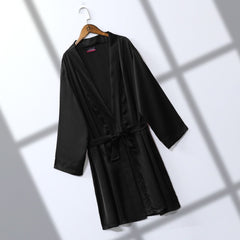 SILK ROBE - Polkadots - 11180GL-062354 - SILK ROBE - Polkadots