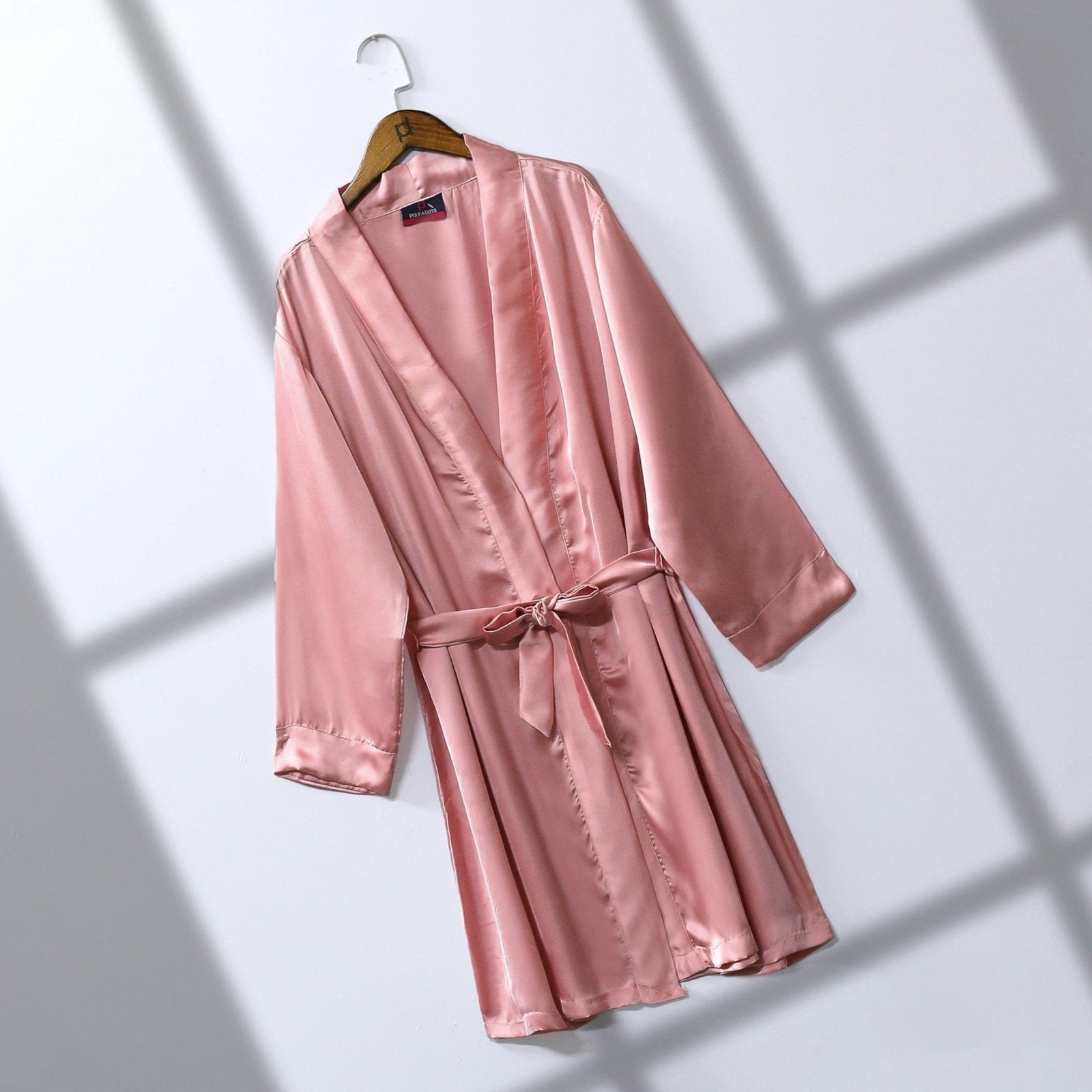 SILK ROBE - Polkadots - 11180GL-062356 - SILK ROBE - Polkadots