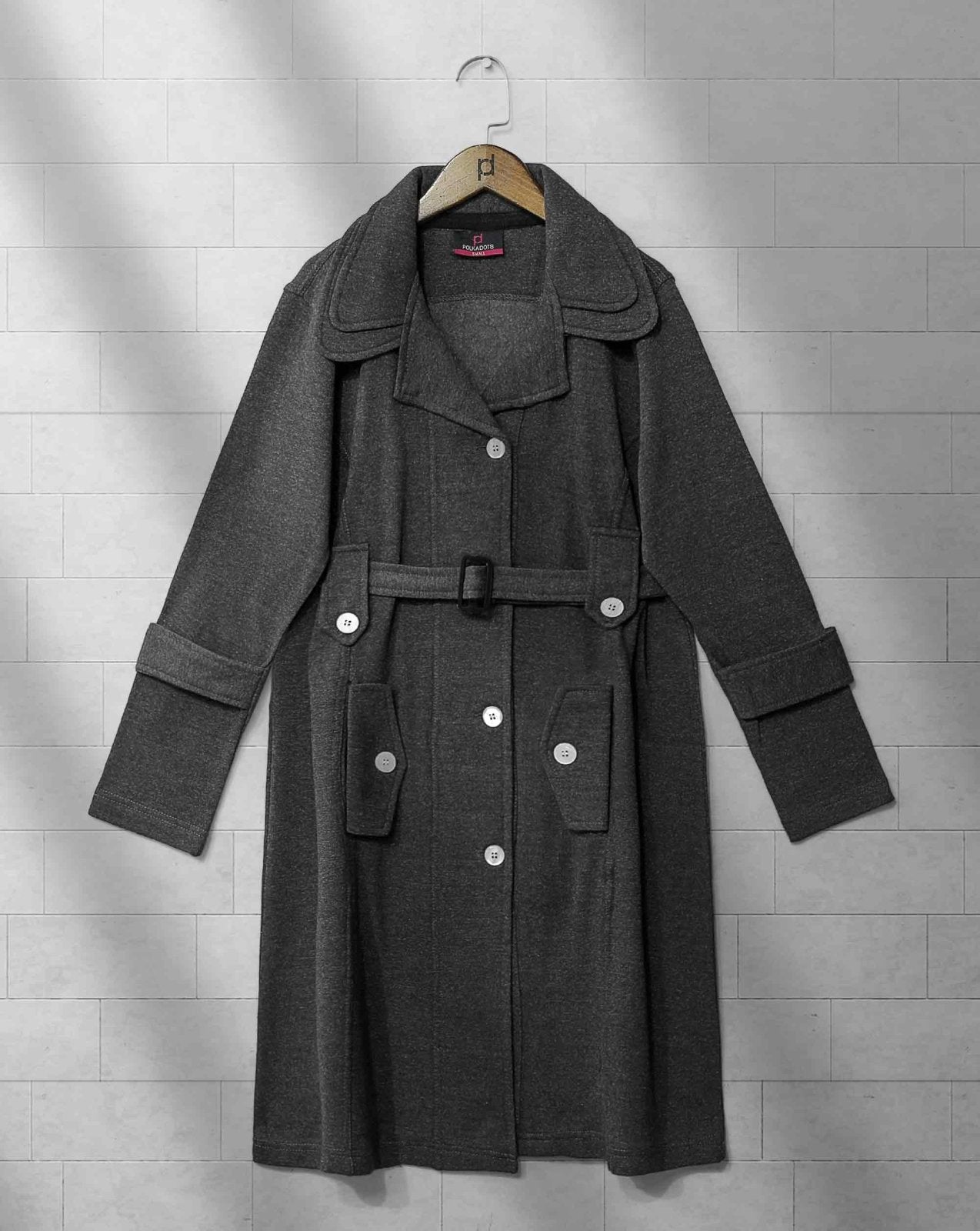 TRENCH COAT - Polkadots - 12961NS-202096 - TRENCH COAT