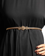 WOMEN METAL WAIST BELT - Polkadots - 13361NJ-211183 - WOMEN METAL WAIST BELT